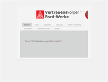 Tablet Screenshot of ford-igmetall.de